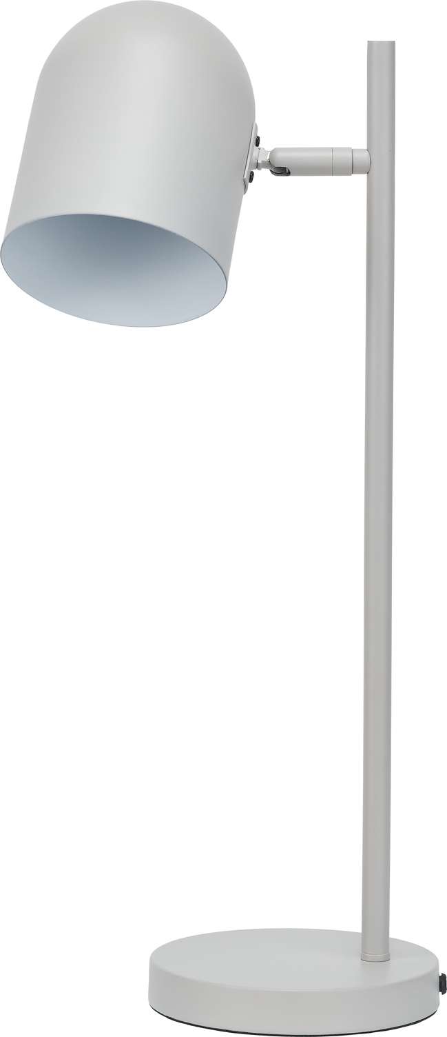 Grey Metal Cloche Headed Table Lamp