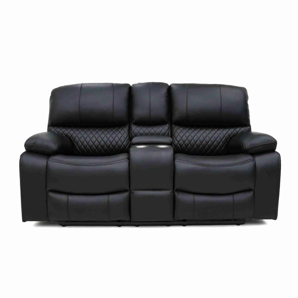 Orla Electric Recliner Sofa Black 2 Seater