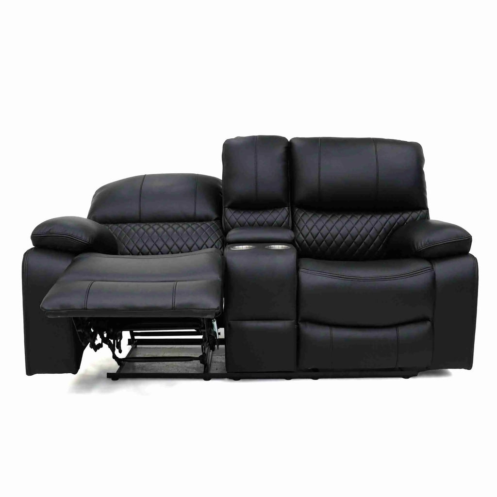 Orla Electric Recliner Sofa Black 2 Seater