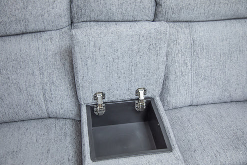 Owen Electric Recliner Sofa Grey Large Corner