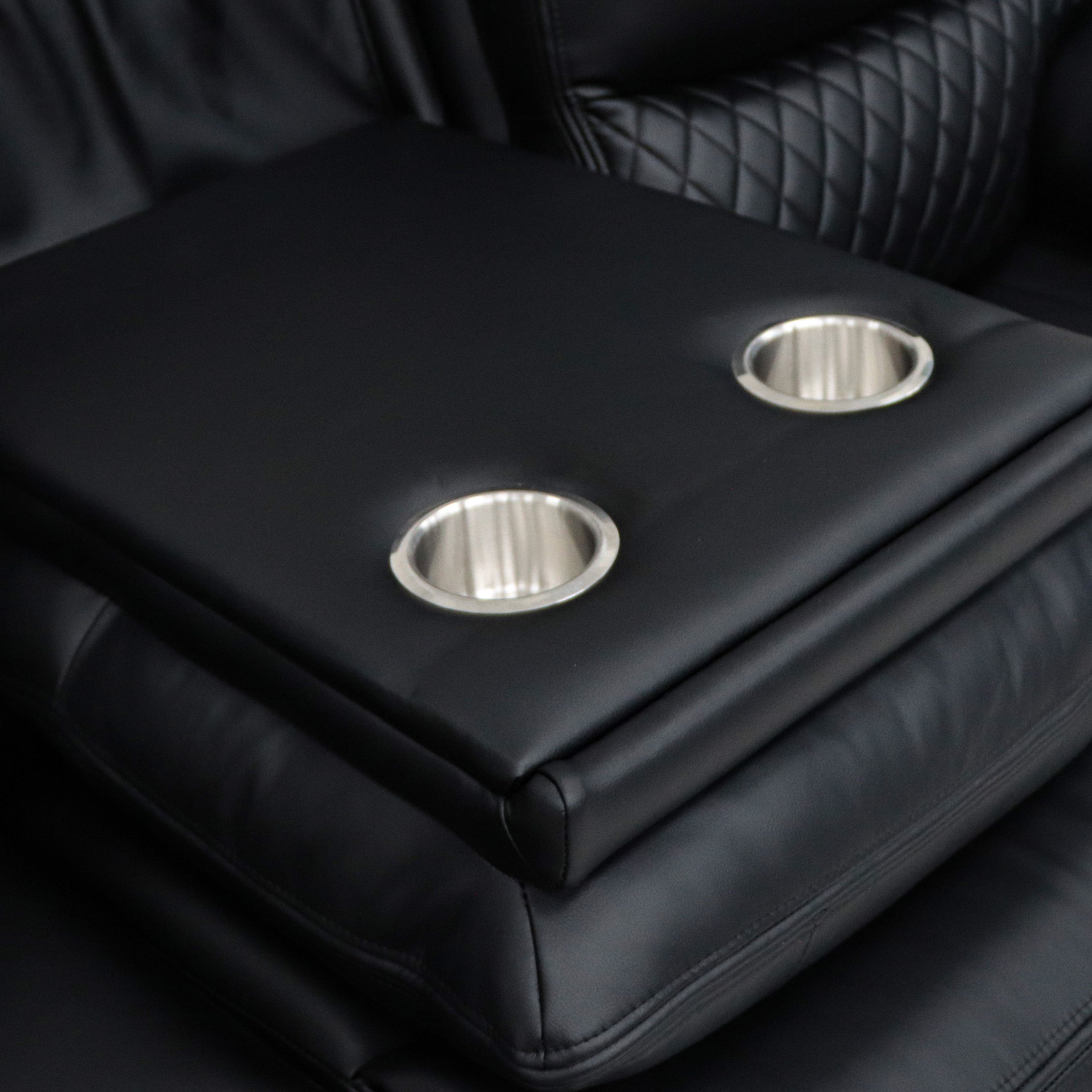 Orla Electric Recliner Sofa Black 3 Seater