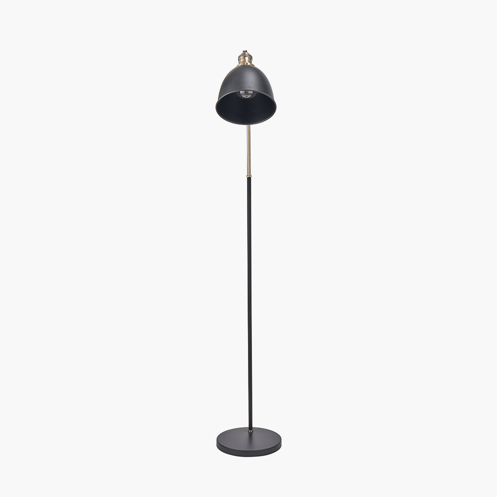 Black and Gold Task Floor Lamp