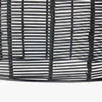 Black Rattan Cloche Pendant