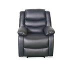 Manual Recliner Sofa Black Armchair