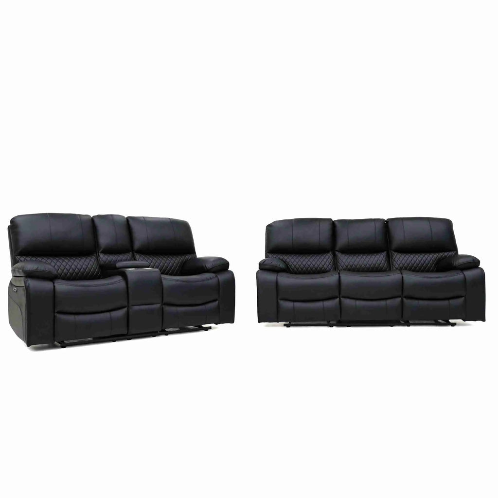 Orla Electric Recliner Sofa Black 2 Seater