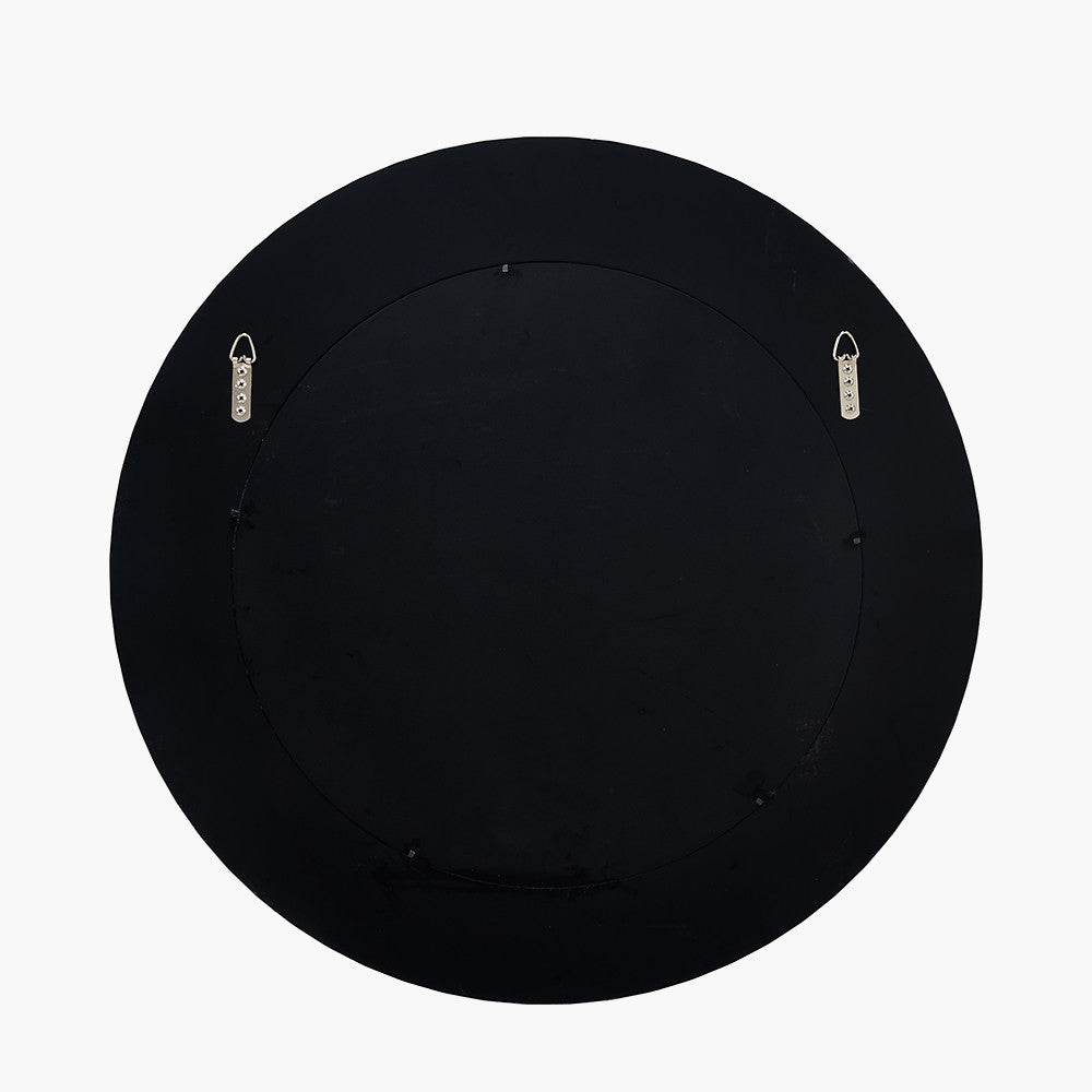 Mirrored Glass Tile Round Wall Mirror