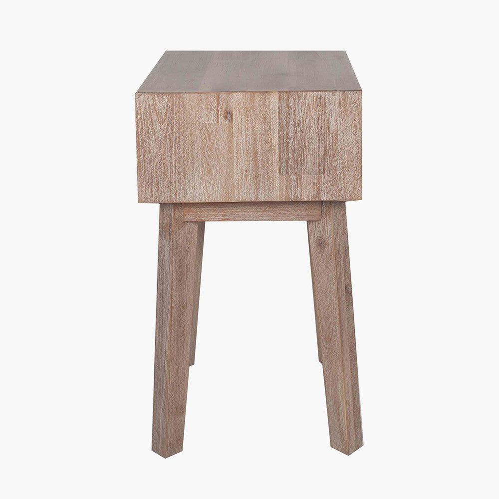 Sand Wash Acacia Wood 1 Drawer Unit