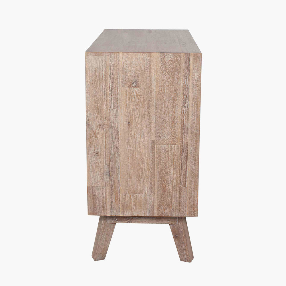 Sand Wash Acacia Wood 3 Drawer Unit