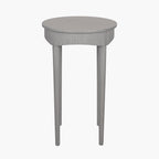 Naha Dark Grey Pine Wood Round Occasional Table