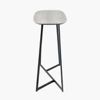 Grey Oak Veneer and Black Metal Console Table