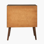 Black Pine Wood 3 Drawer Unit