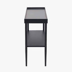 Black Wood Veneer Console Table