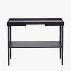 Black Wood Veneer Console Table