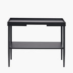 Black Wood Veneer Console Table