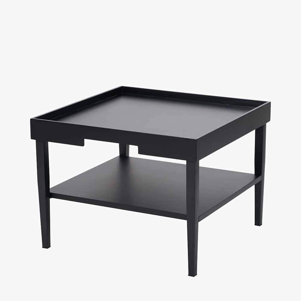 Black Wood Veneer Coffee Table