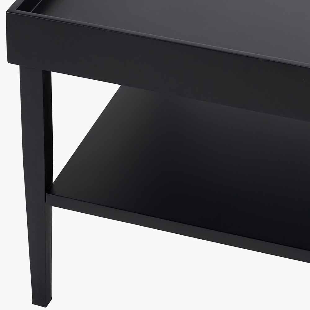 Black Wood Veneer Coffee Table