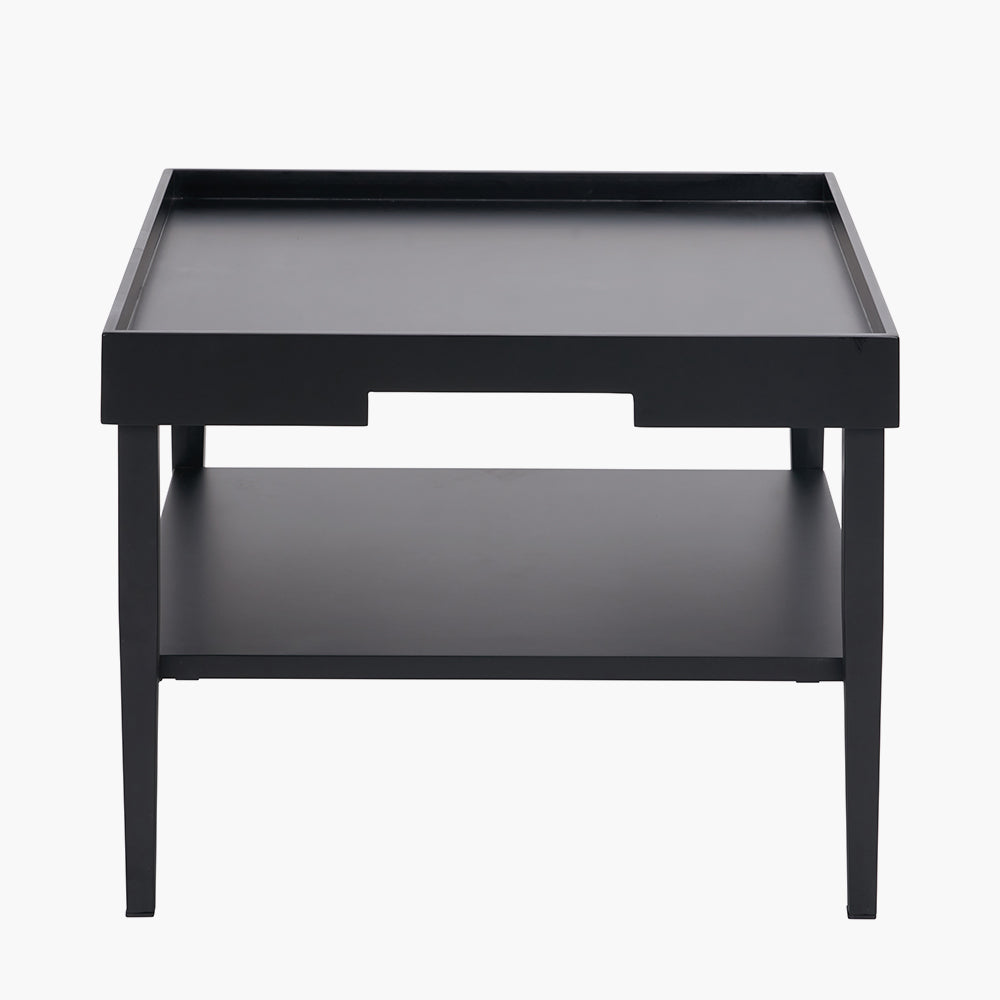 Black Wood Veneer Coffee Table