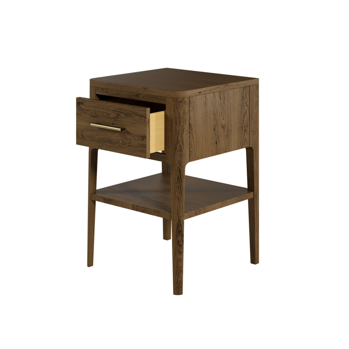 Amelie Bedside Brown one Drawer