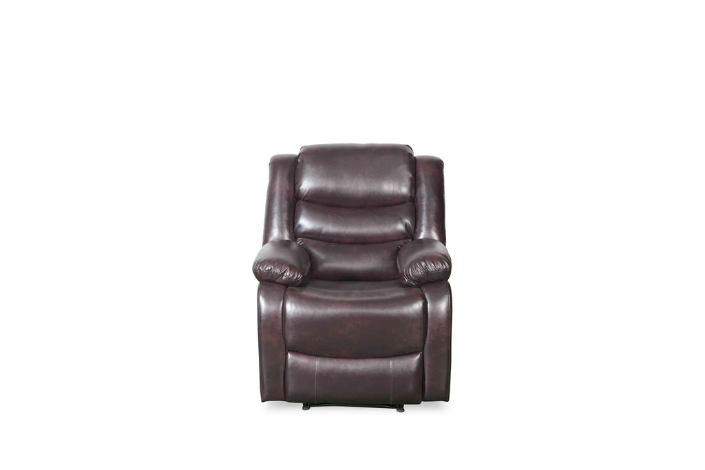 Manual Recliner Sofa Brown Armchair