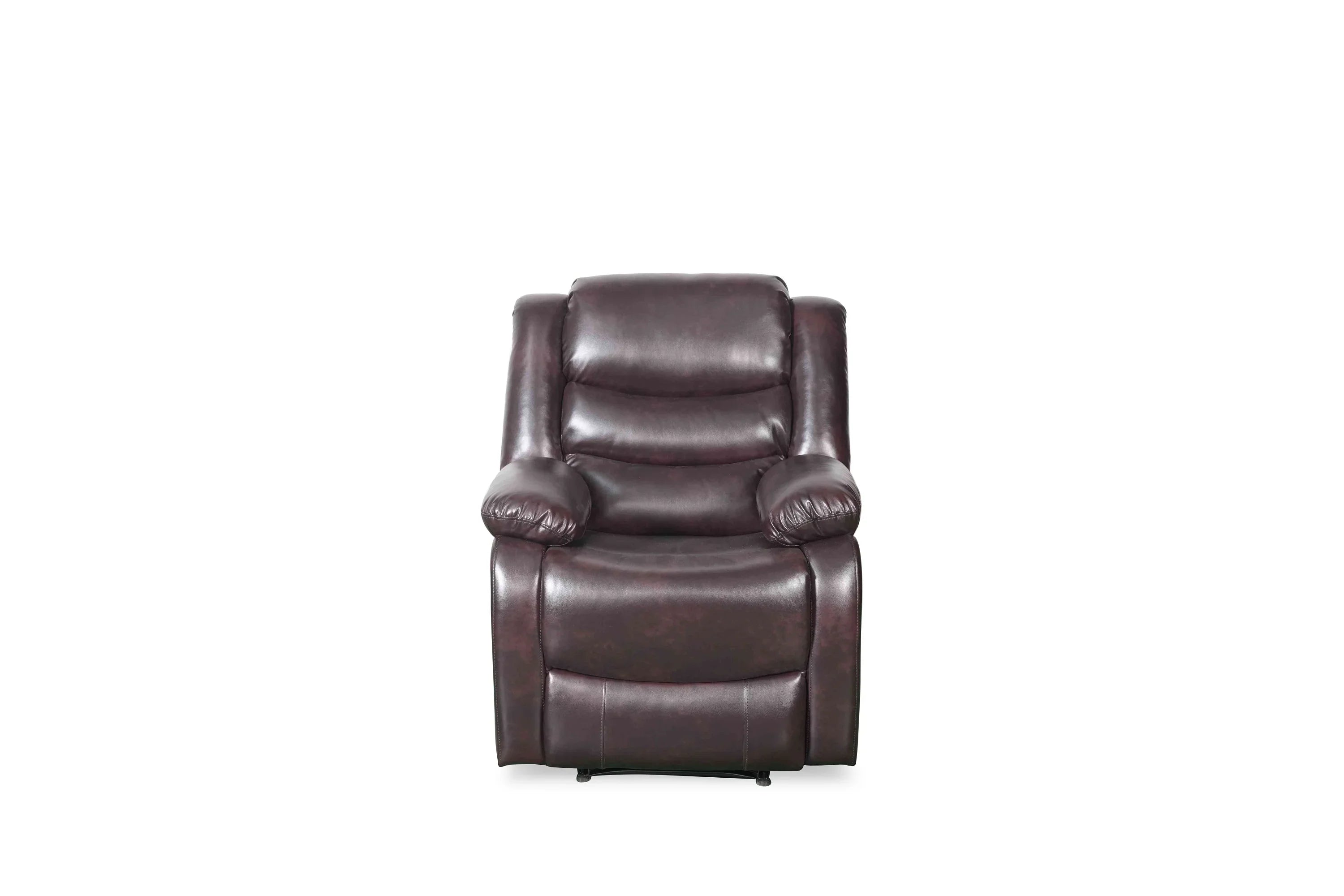 Manual Recliner Sofa Brown Armchair