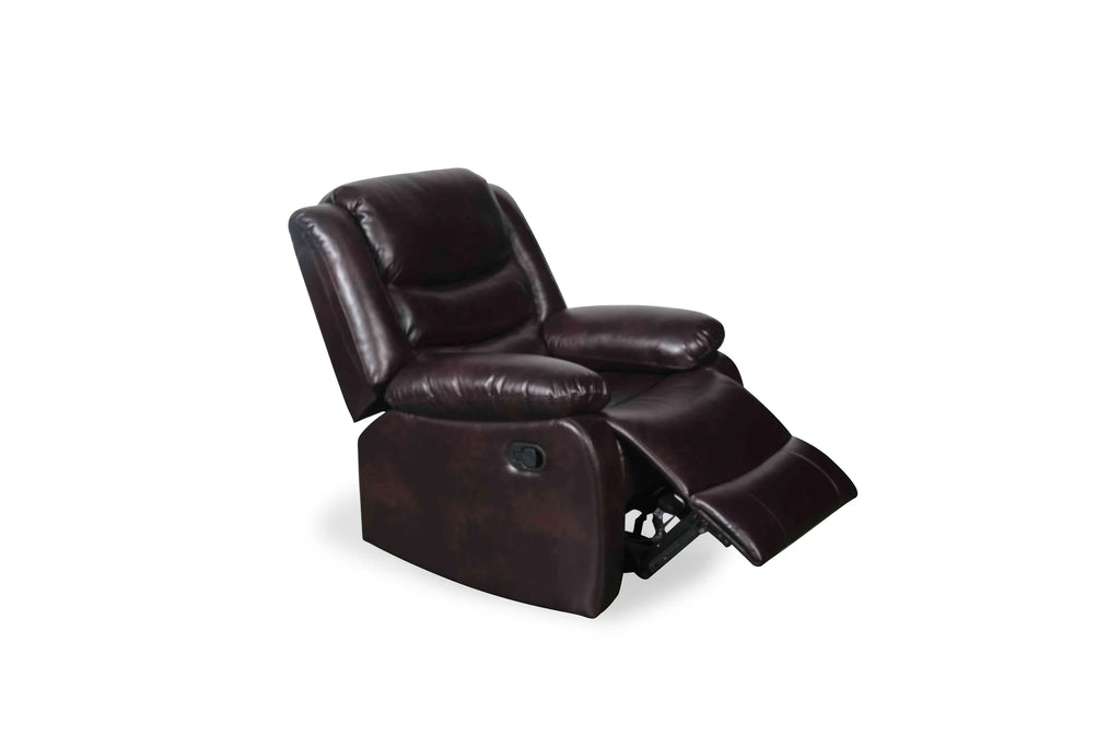 Manual Recliner Sofa Brown Armchair
