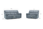 2 Seater Fabric Manual Reclining Sofa