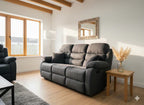 Manual Recliner Sofa Black 3+2+1 Seater Set