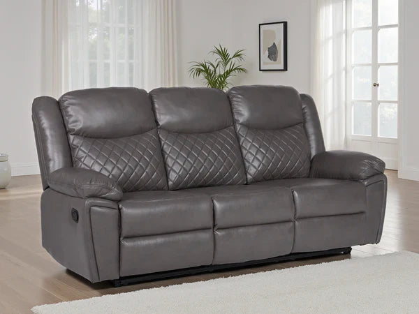 Myra Recliner Sofa Grey 3 Seater