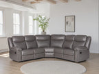 Recliner Sofa Grey Large Corner
