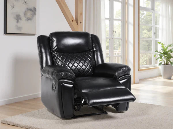 Myra Recliner Sofa Black Armchair