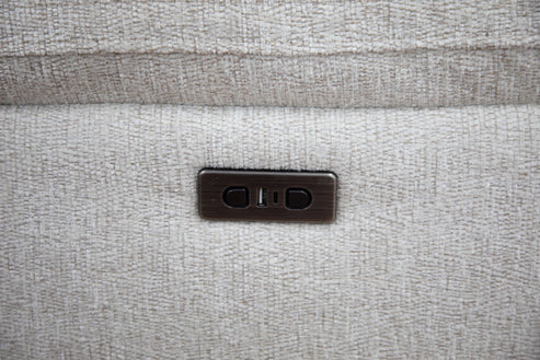 Owen Electric Recliner Sofa Beige Large Corner
