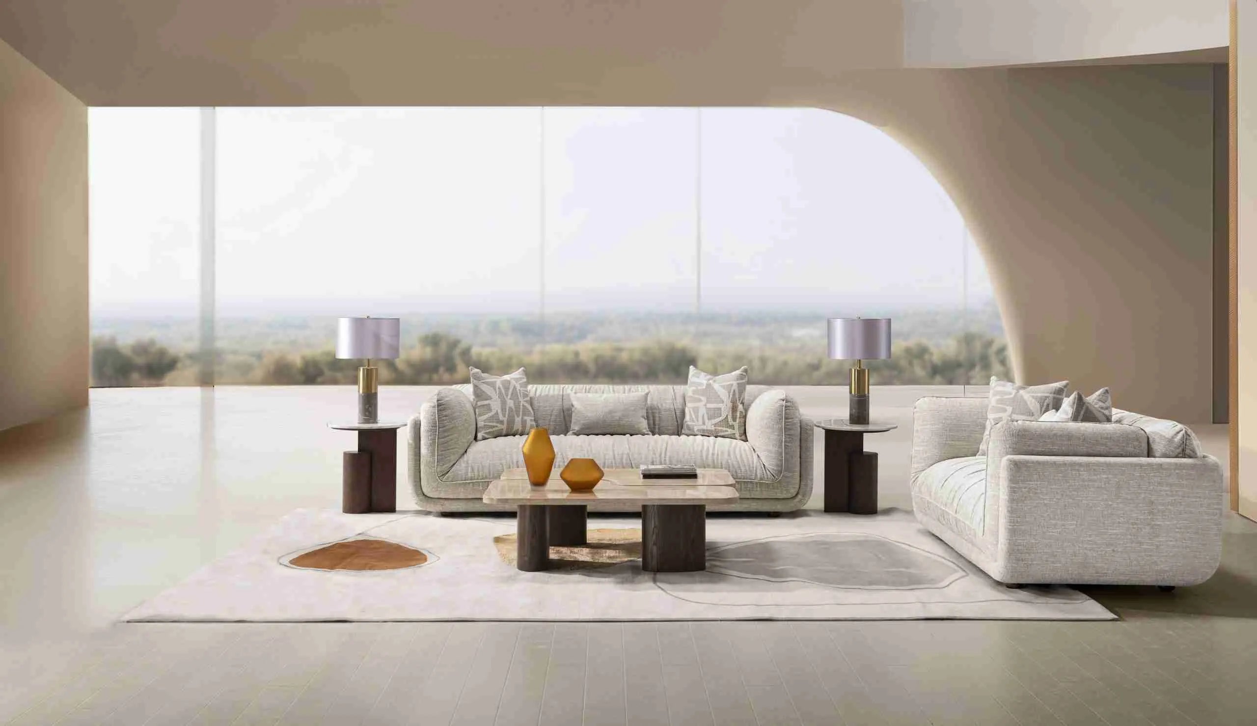 Oxford Sofa 2 Seater in Cream