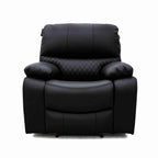 Electric Recliner Sofa Black Armchair Leathair
