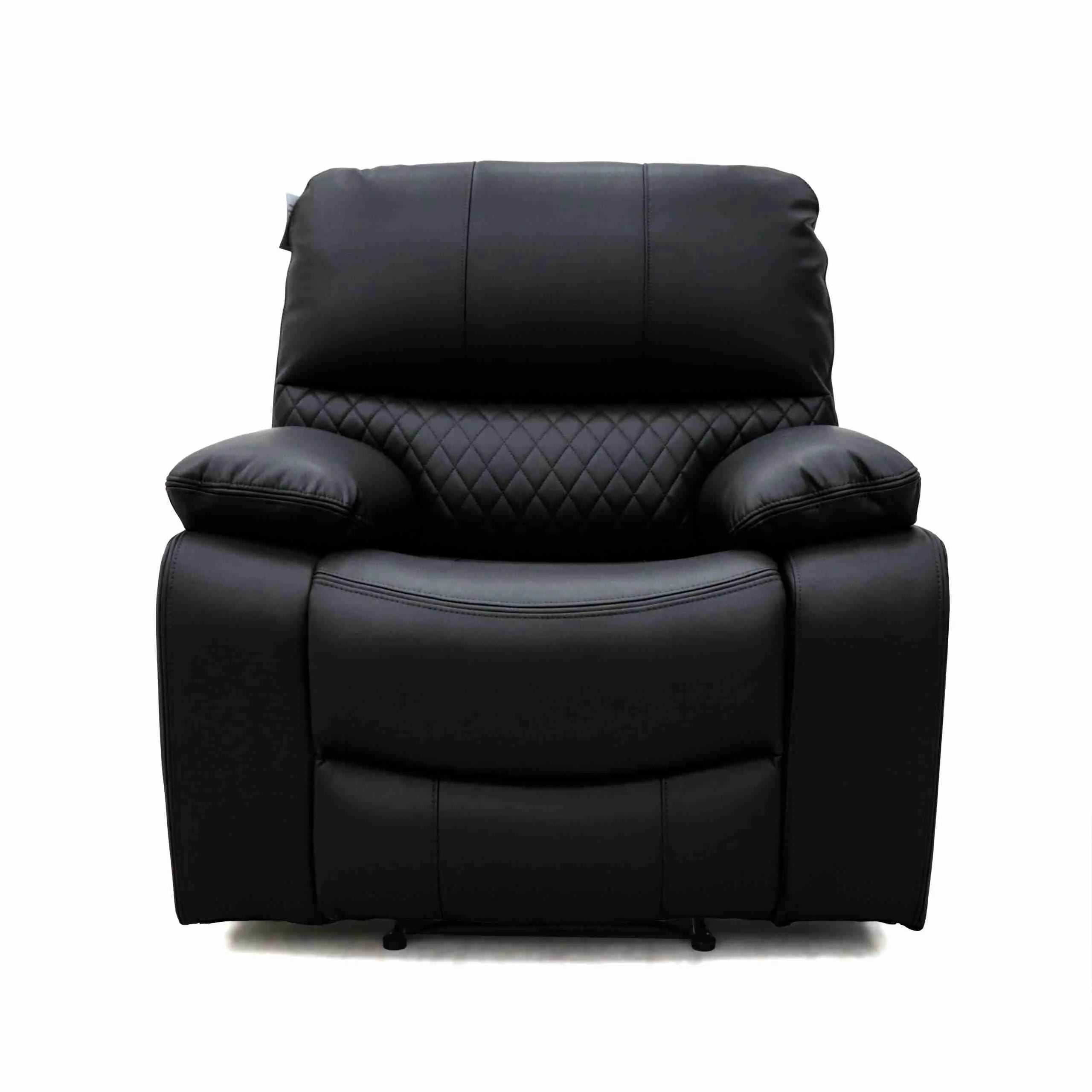 Orla Electric Recliner Sofa Black Armchair Leathair