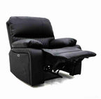 Electric Recliner Sofa Black Armchair Leathair