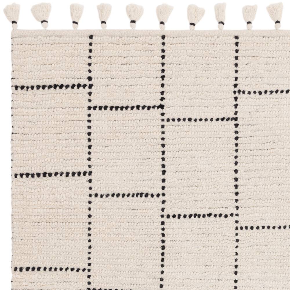 Nepal 120x170cm Cream/Black Tile Rug Rug