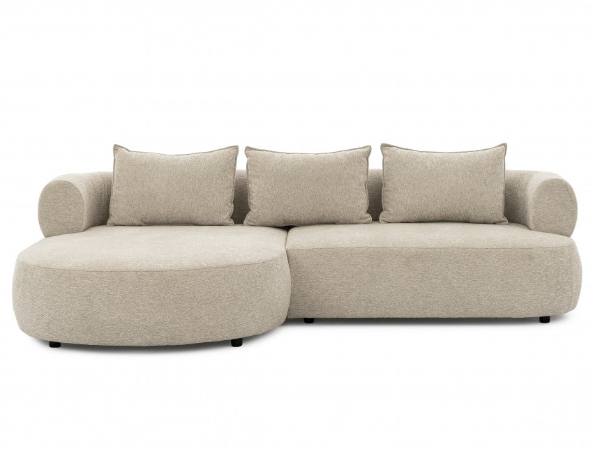 Ferro Beige Left Hand Corner Sofa