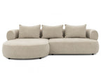 Beige Left Hand Corner Sofa