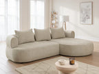 Beige Right Hand Corner Sofa
