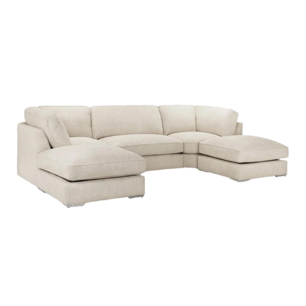 Inga Sofa Beige Boucle U Shape Corner