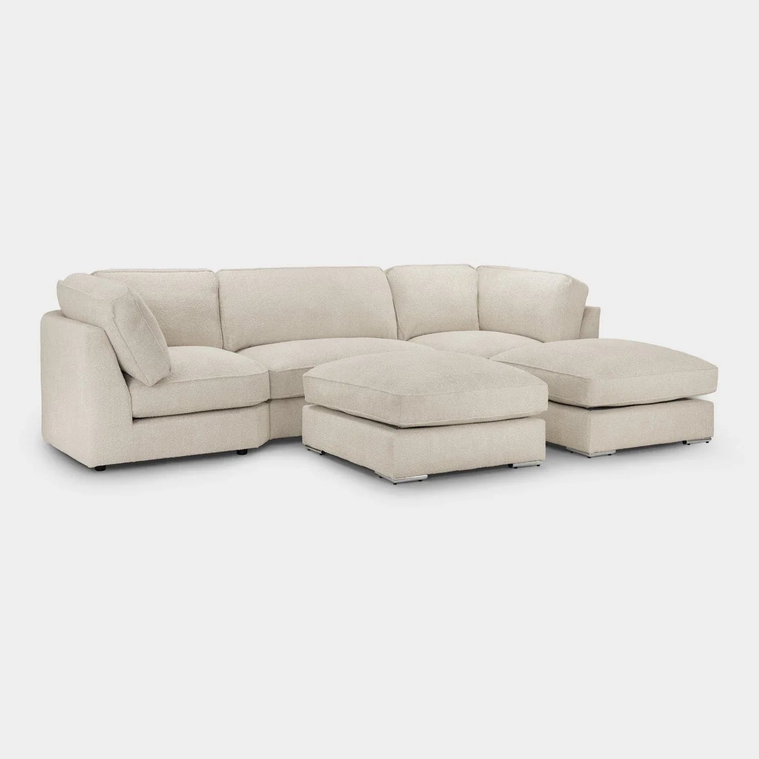 Inga Sofa Beige Boucle U Shape Corner