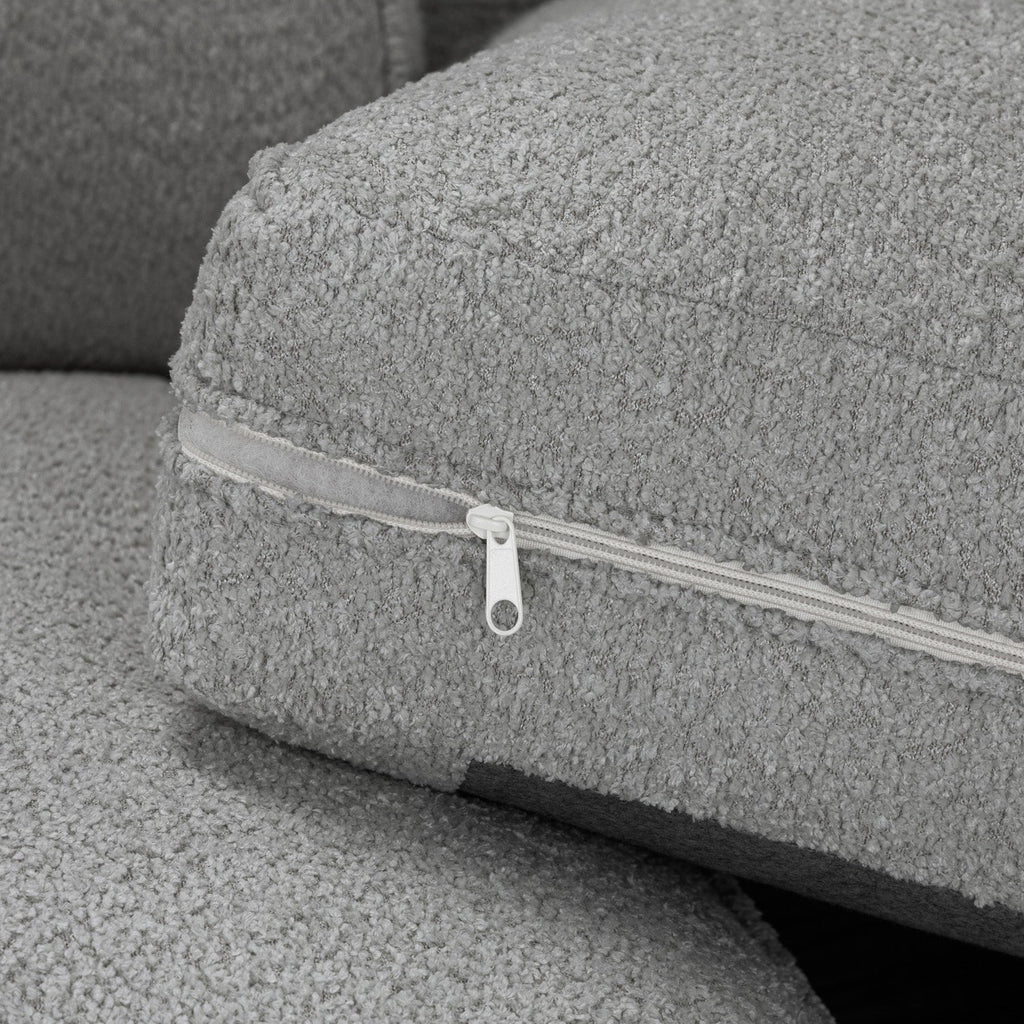 Inga Sofa Grey Boucle U Shape Corner