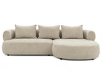 Beige Right Hand Corner Sofa